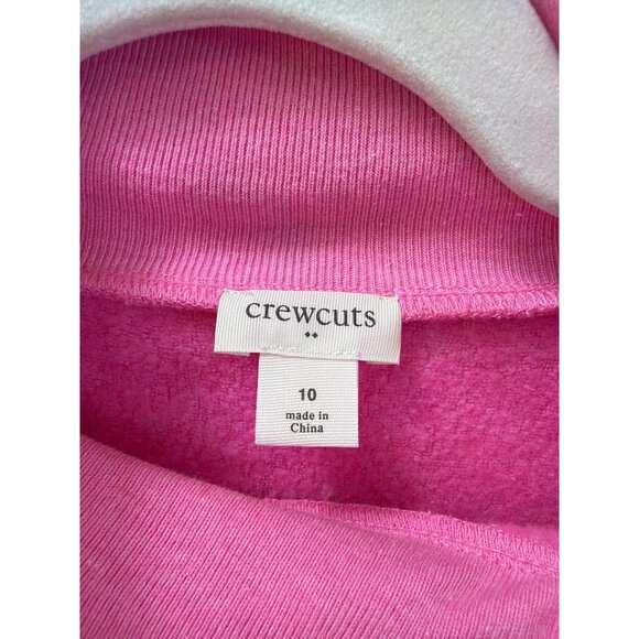 Crewcuts Girls Pink Long Sleeve Pullover Sweater With Button Collar Size 10 - Picture 3 of 4